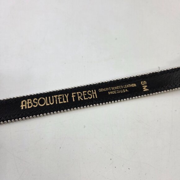 Vintage Absolutely Fresh Leather Womens Belt Southwestern Navajo Pattern Small - Picture 7 of 9